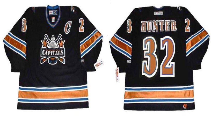 2019 Men Washington Capitals #32 Hunter black CCM NHL jerseys->washington capitals->NHL Jersey